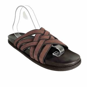 Cole Haan Sandals 11M Brown Feathercraft Woven Open-toe Fisherman